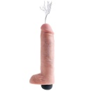 Dildo Squirting 10″ z Jądrami – Realistyczna Anatomia Prącia, Manualna Kula Pompy, 25 cm - 3