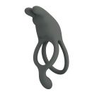 Wibrujący pierścień na penisa MASTER RING dwupierścieniowy 8,5 cm - 2
