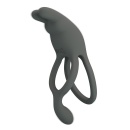 Wibrujący pierścień na penisa MASTER RING dwupierścieniowy 8,5 cm - 3