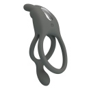 Wibrujący pierścień na penisa MASTER RING dwupierścieniowy 8,5 cm - 4