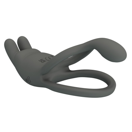 Wibrujący pierścień na penisa MASTER RING dwupierścieniowy 8,5 cm - 7
