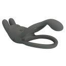 Wibrujący pierścień na penisa MASTER RING dwupierścieniowy 8,5 cm - 7