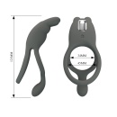 Wibrujący pierścień na penisa MASTER RING dwupierścieniowy 8,5 cm - 8