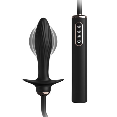 Wibrator analny Auto-Throb Inflatable Plug z automatycznym pompowaniem i 10 trybami wibracji, 13 cm - 1 2