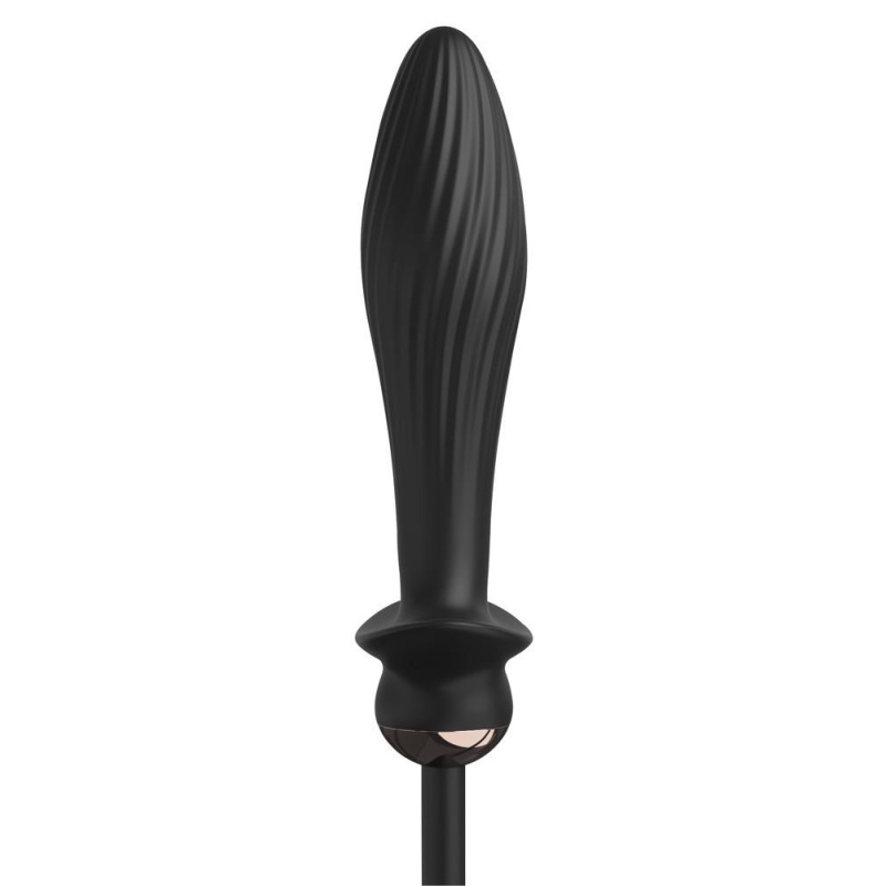 Wibrator analny Auto-Throb Inflatable Plug z automatycznym pompowaniem i 10 trybami wibracji, 13 cm - 3
