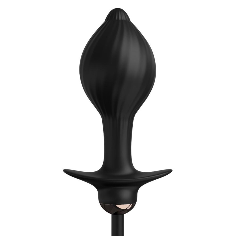 Wibrator analny Auto-Throb Inflatable Plug z automatycznym pompowaniem i 10 trybami wibracji, 13 cm - 5