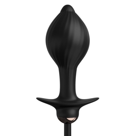 Wibrator analny Auto-Throb Inflatable Plug z automatycznym pompowaniem i 10 trybami wibracji, 13 cm - 5