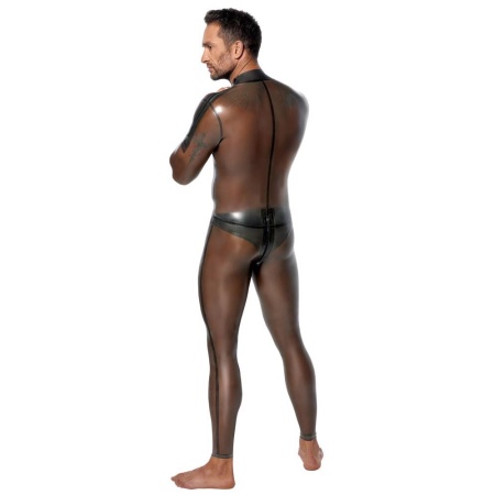 Latex Men's Jumpsuit S - 3