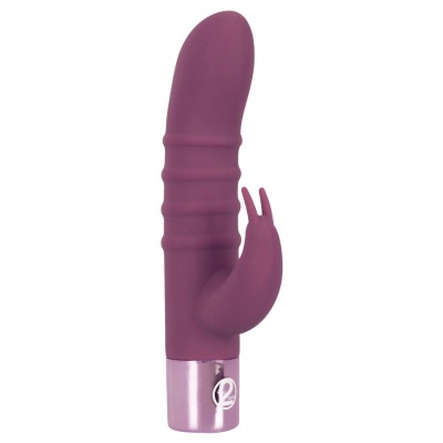 Wibrator Elegant Series Rabbit Vibe – podwójna stymulacja, 15 trybów, 16 cm - 1 2