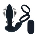 Stymulator prostaty Levelz - podwójne wibracje, rotujące koraliki i pierścień na penisa - 1