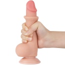 Dildo na przyssawce Sliding Skin 19,5 cm cielisty - 3