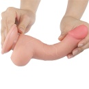 Dildo na przyssawce Sliding Skin 19,5 cm cielisty - 4