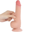 Dildo na przyssawce Sliding Skin 19,5 cm cielisty - 5