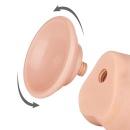 Dildo na przyssawce Sliding Skin 19,5 cm cielisty - 6