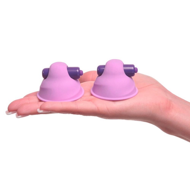 Stymulatory na sutki Vibrating Nipple Suck-Hers: ssanie podciśnieniowe i wibracja, 5,8 cm - 6
