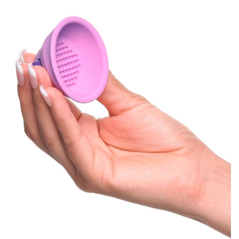 Stymulatory na sutki Vibrating Nipple Suck-Hers: ssanie podciśnieniowe i wibracja, 5,8 cm - 7