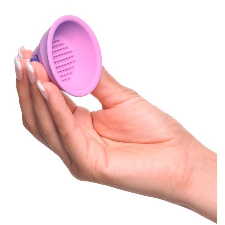 Stymulatory na sutki Vibrating Nipple Suck-Hers: ssanie podciśnieniowe i wibracja, 5,8 cm - 7