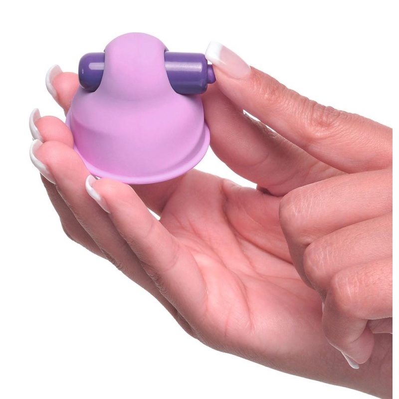 Stymulatory na sutki Vibrating Nipple Suck-Hers: ssanie podciśnieniowe i wibracja, 5,8 cm - 8