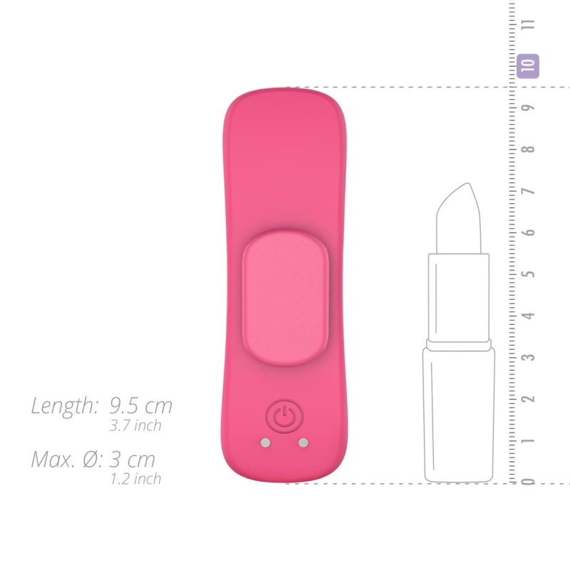 Wibrator do majtek EasyConnect Zara z magnetycznym klipsem i sterowaniem przez aplikację, długość 10 cm - 10