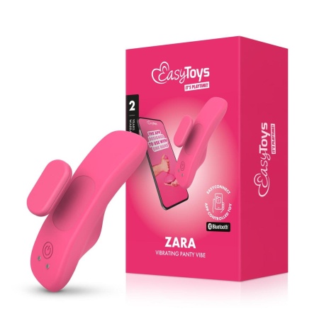 Wibrator do majtek EasyConnect Zara z magnetycznym klipsem i sterowaniem przez aplikację, długość 10 cm - 12