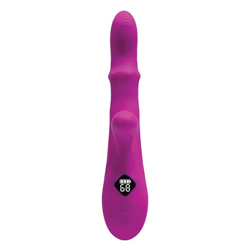 Wibrator z funkcją thrustingu Ares - 3 silniki, ruch posuwisty i nodding, 23 cm - 3