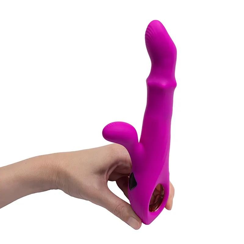 Wibrator z funkcją thrustingu Ares - 3 silniki, ruch posuwisty i nodding, 23 cm - 9