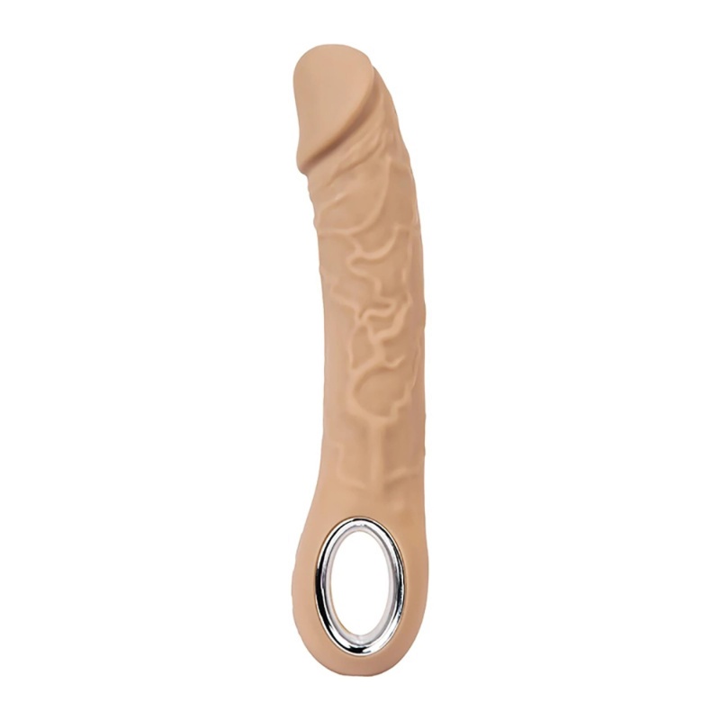 Wibrator klasyczny Fantasy z funkcją grzania do 40°C, 10 trybów wibracji, silikon medyczny, 22 cm - 2