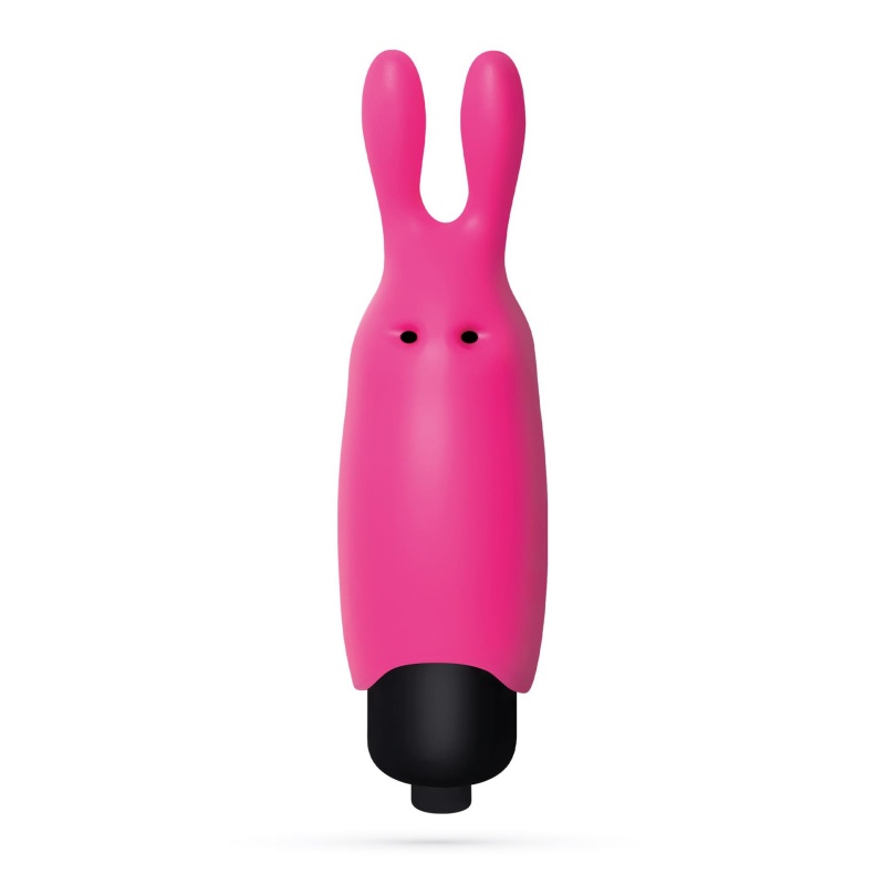 Wibrujący króliczek O-Pet 8,8 cm, różowy - 1