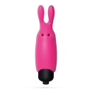 Wibrujący króliczek O-Pet 8,8 cm, różowy - 1