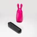 Wibrujący króliczek O-Pet 8,8 cm, różowy - 8
