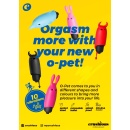 Wibrujący króliczek O-Pet 8,8 cm, różowy - 9