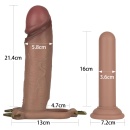 Zestaw strap-on Ingen 9'' Enhanced L/XL/2XL Flesh (22,9 cm) - 2