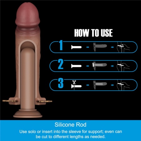 Zestaw strap-on Ingen 9'' Enhanced L/XL/2XL Flesh (22,9 cm) - 4