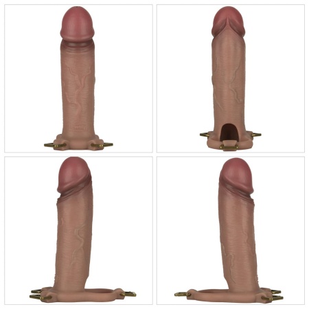 Zestaw strap-on Ingen 9'' Enhanced L/XL/2XL Flesh (22,9 cm) - 12