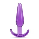 Korek analny B Yours Slim Purple - stożkowy, bezpieczna podstawa, długość całkowita 10,8 cm - 2
