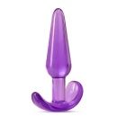 Korek analny B Yours Slim Purple - stożkowy, bezpieczna podstawa, długość całkowita 10,8 cm - 3