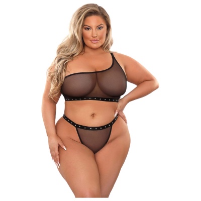 BAD BITCH BLING BRALETTE & BIKINI PANTY, Q/S - 1 2