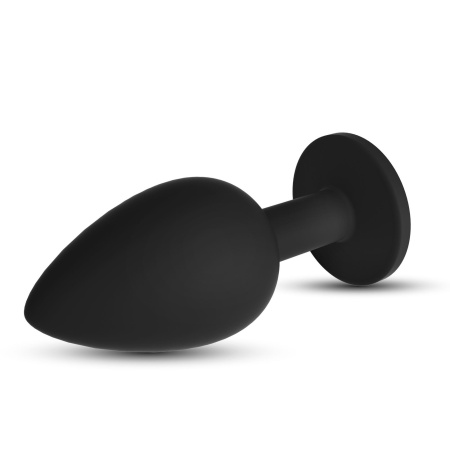Analny plug Camileo Regular 8 cm z 4 wymiennymi kryształkami - 4