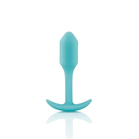 Snug Plug 1 Mint - obciążony korek analny z silikonu medycznego, 8,6 cm - 2