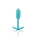 Snug Plug 1 Mint - obciążony korek analny z silikonu medycznego, 8,6 cm - 2
