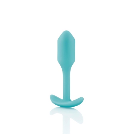 Snug Plug 1 Mint - obciążony korek analny z silikonu medycznego, 8,6 cm - 3