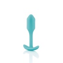 Snug Plug 1 Mint - obciążony korek analny z silikonu medycznego, 8,6 cm - 3