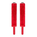 Anonymo handcuffs, PU leather, red, 27 cm - 8