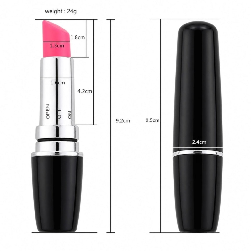 Wibrator Lipstick Vibe 9,5 cm czarny - 5