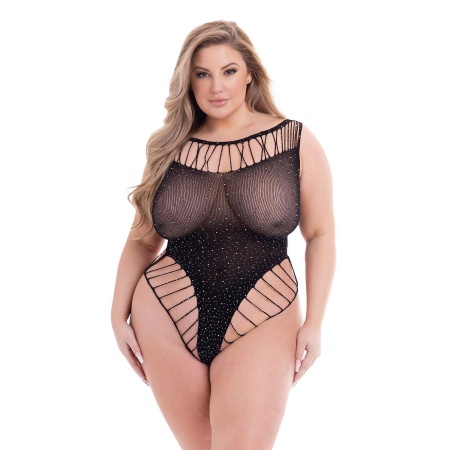 BACI DIAMONTE BODYSUIT BLACK, QUEEN - 1