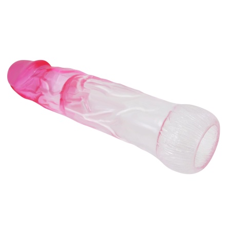 Przedłużacz penisa Neron 18 cm z żebrowanym trzonem - 5