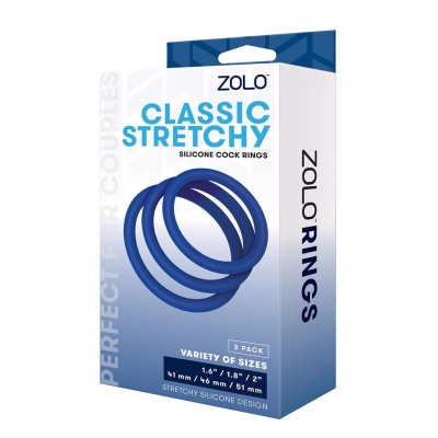 ZOLO CLASSIC STRETCHY SILICONE COCK RING - 1