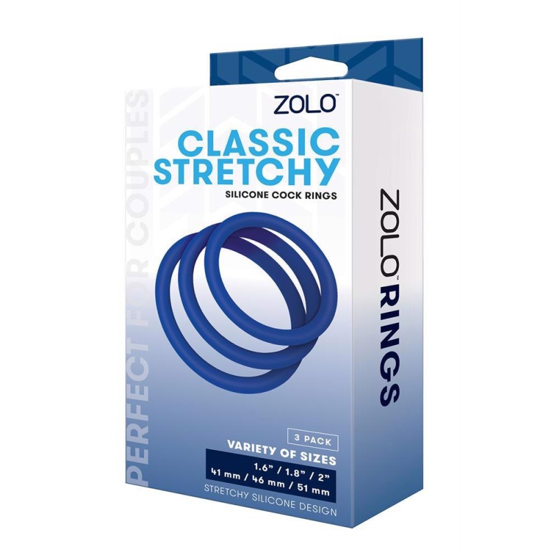 ZOLO CLASSIC STRETCHY SILICONE COCK RING - 1