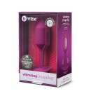 b-Vibe Vibrating Snug Plug 2 Rose - obciążony korek analny z wibracją, silikon medyczny, długość 12,4 cm - 1