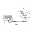 Korek analny Rilley z pierścieniem erekcyjnym TPE 10,5 × 5 × 16,5 cm - 6